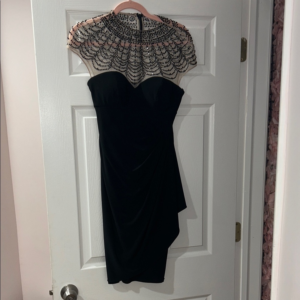 Xscape Black Embellished Formal Dress SIZE 4